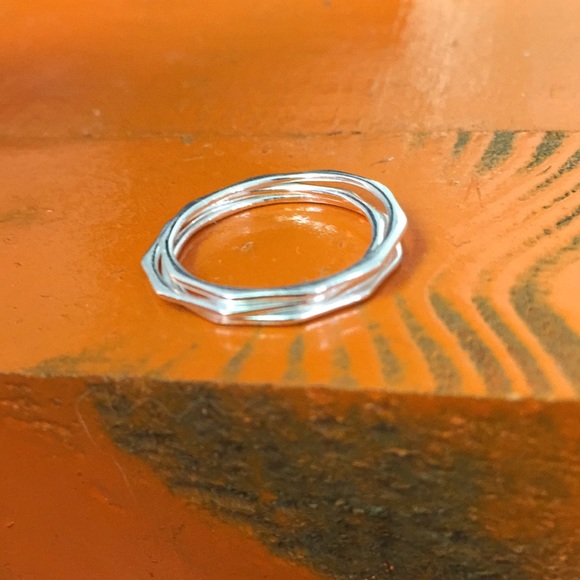 3 solid 925 stacking rings - Picture 5 of 7